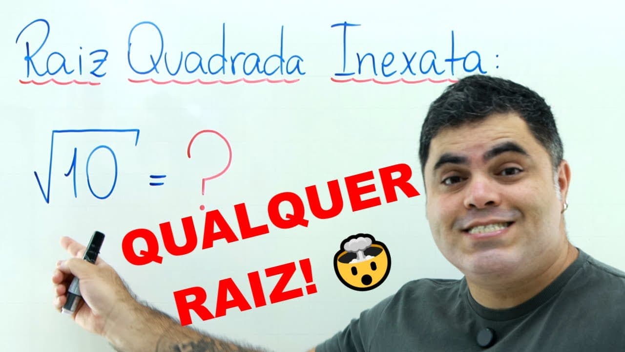 Thumbnail: 🤯 Como Calcular QUALQUER RAIZ QUADRADA NÃO EXATA rapidamente com este TRUQUE MATEMÁTICO!