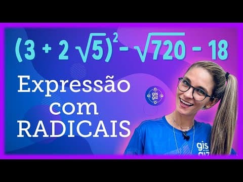 Thumbnail da aula: EXPRESSÃO COM RADICAIS | RADICIAÇÃO |