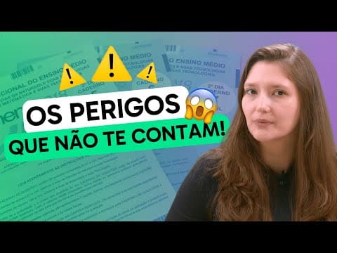 Thumbnail da aula: Qual o RISCO de Usar MODELO de REDAÇÃO PRONTA no ENEM 2024?