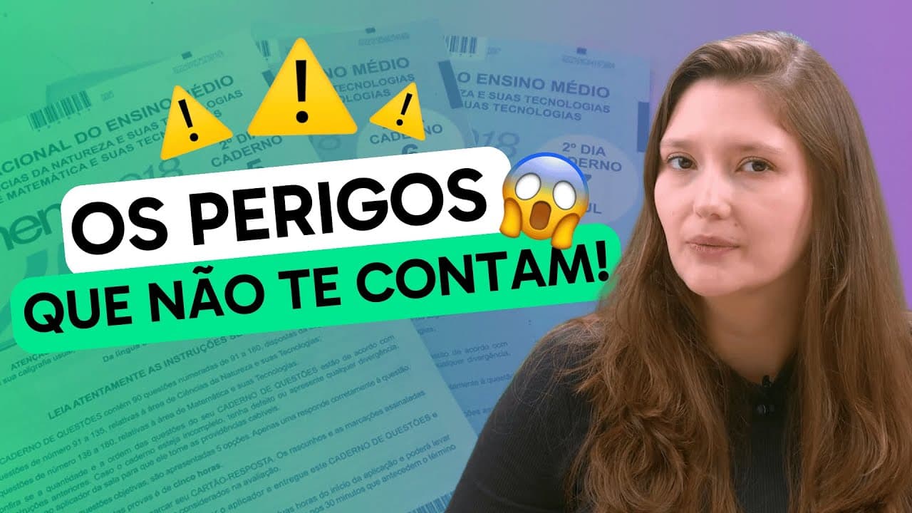 Thumbnail: Qual o RISCO de Usar MODELO de REDAÇÃO PRONTA no ENEM 2024?