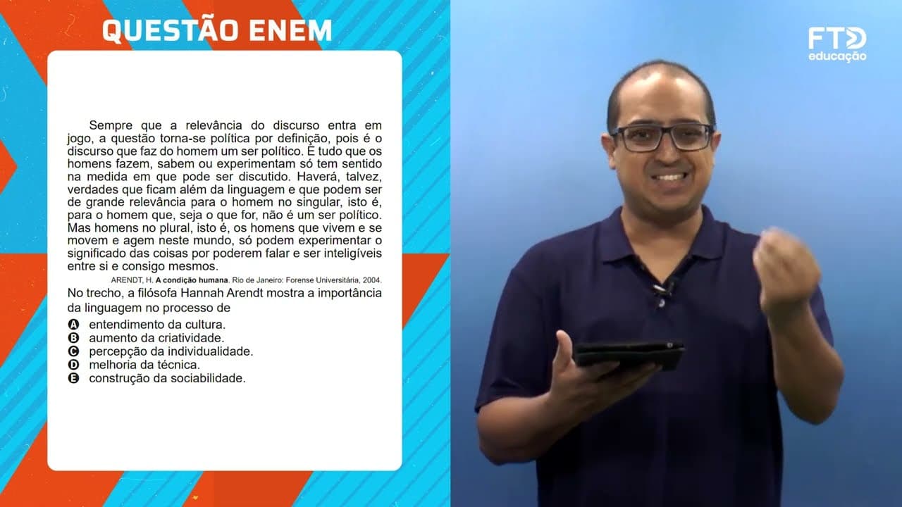 Thumbnail: FTD Resolve – Enem 2022 | Ciências Humanas – Questão 63 (prova rosa)