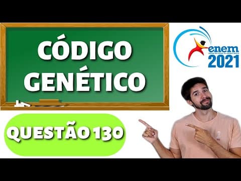 Thumbnail da aula: QUESTÃO ENEM 2021: A sequência de nucleotídeos do RNA mensageiro presentes em um gene de um fungo,