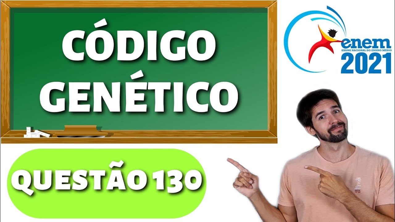 Thumbnail: QUESTÃO ENEM 2021: A sequência de nucleotídeos do RNA mensageiro presentes em um gene de um fungo,