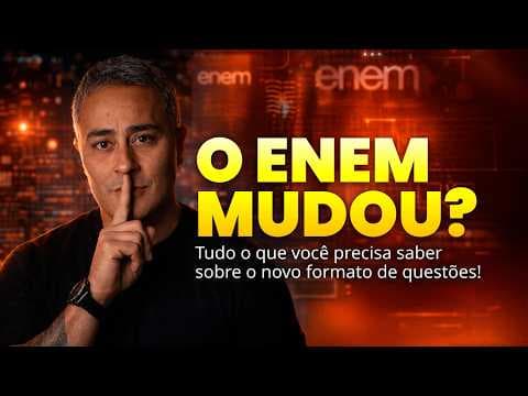 Thumbnail da aula: ENEM 2026: O QUE MUDOU NAS QUESTÕES? Entenda o Testlet (e como se preparar)