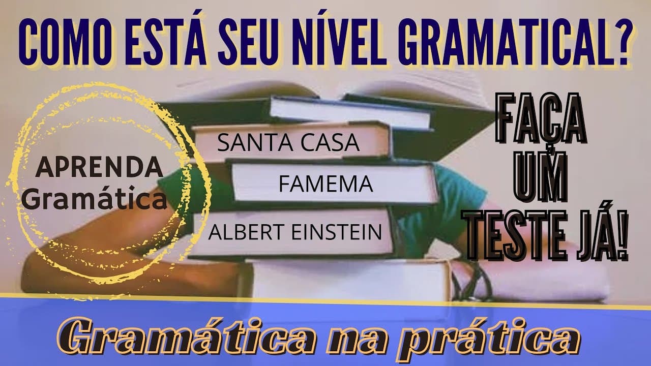 Thumbnail: REVISÃO UNESP - APRENDA PORTUGUÊS  | Como está sua gramatica? - TESTE com provas de vestibulares