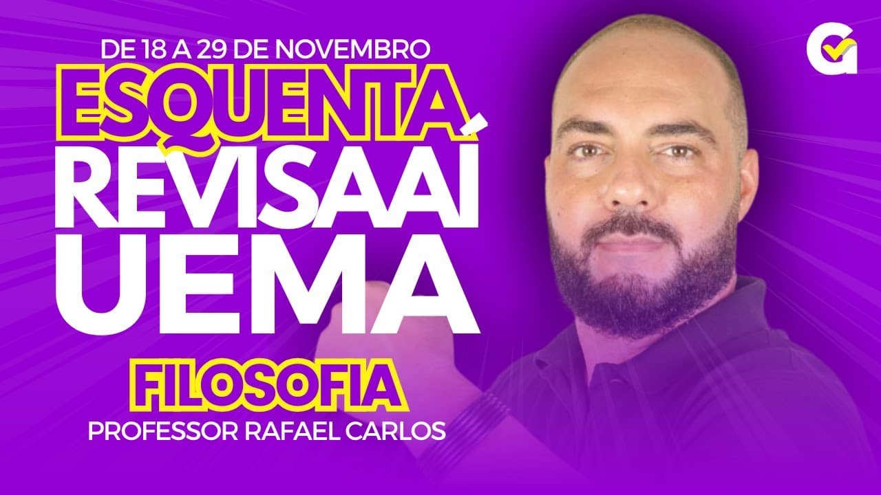 Thumbnail: Revisão PAES UEMA 2025 | Filosofia – ESQUENTA REVISAAÍ