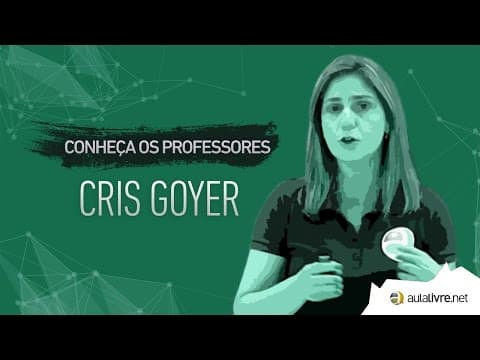 Thumbnail da aula: Conheça os Professores #20 - Cris Goyer - Português - Interpretação de Texto