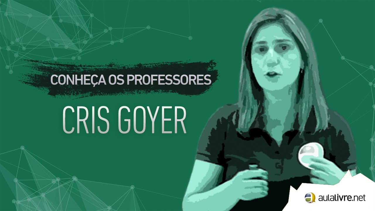 Thumbnail: Conheça os Professores #20 - Cris Goyer - Português - Interpretação de Texto