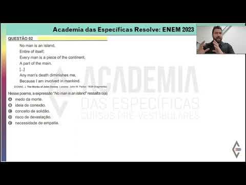 Thumbnail da aula: Resolução ENEM 2023 - Caderno Amarelo Questão 02 Inglês - Gabarito B