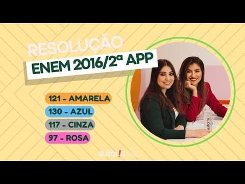 Thumbnail da aula: Enem 2016 / 2ª app - Autoria Linguagem - Questão 121 | Linguagens, prova amarela