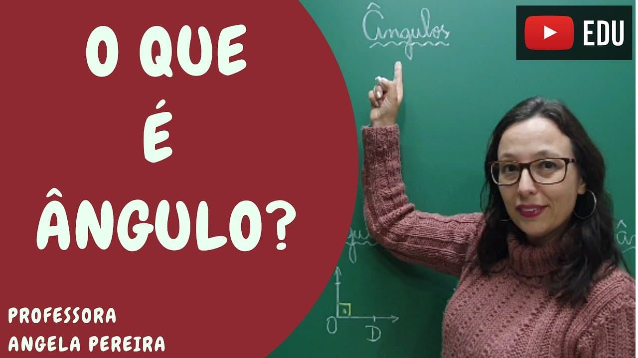 Thumbnail: O que é ângulo e a sua classificação. - Professora Angela