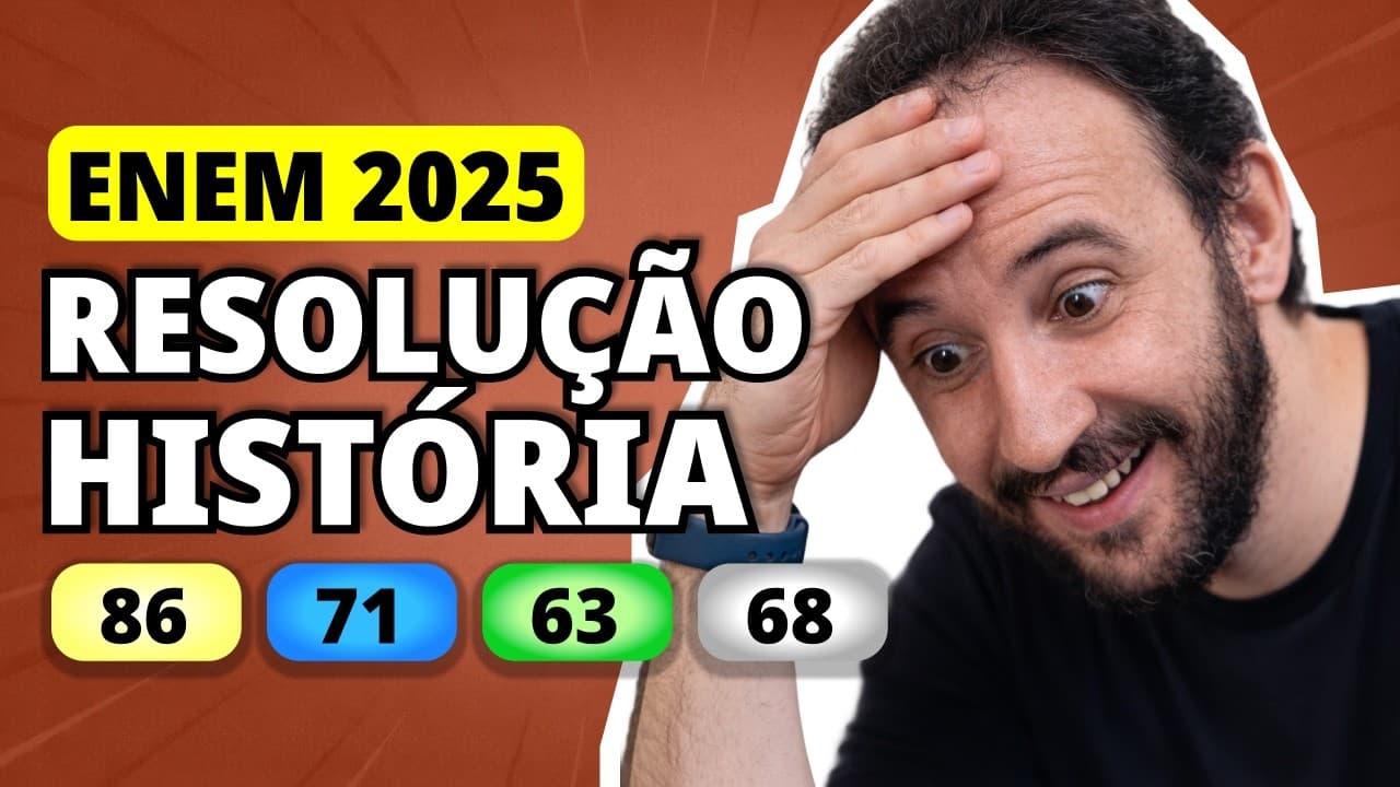 Thumbnail: ENEM 2025 HISTÓRIA – Questão 86 | Moradores de Berlim protestaram contra a demolição de um trecho do