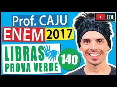 Thumbnail da aula: [ENEM Libras 2017] 140 📗 VISÃO ESPACIAL Para divulgar sua marca, uma empresa produziu um