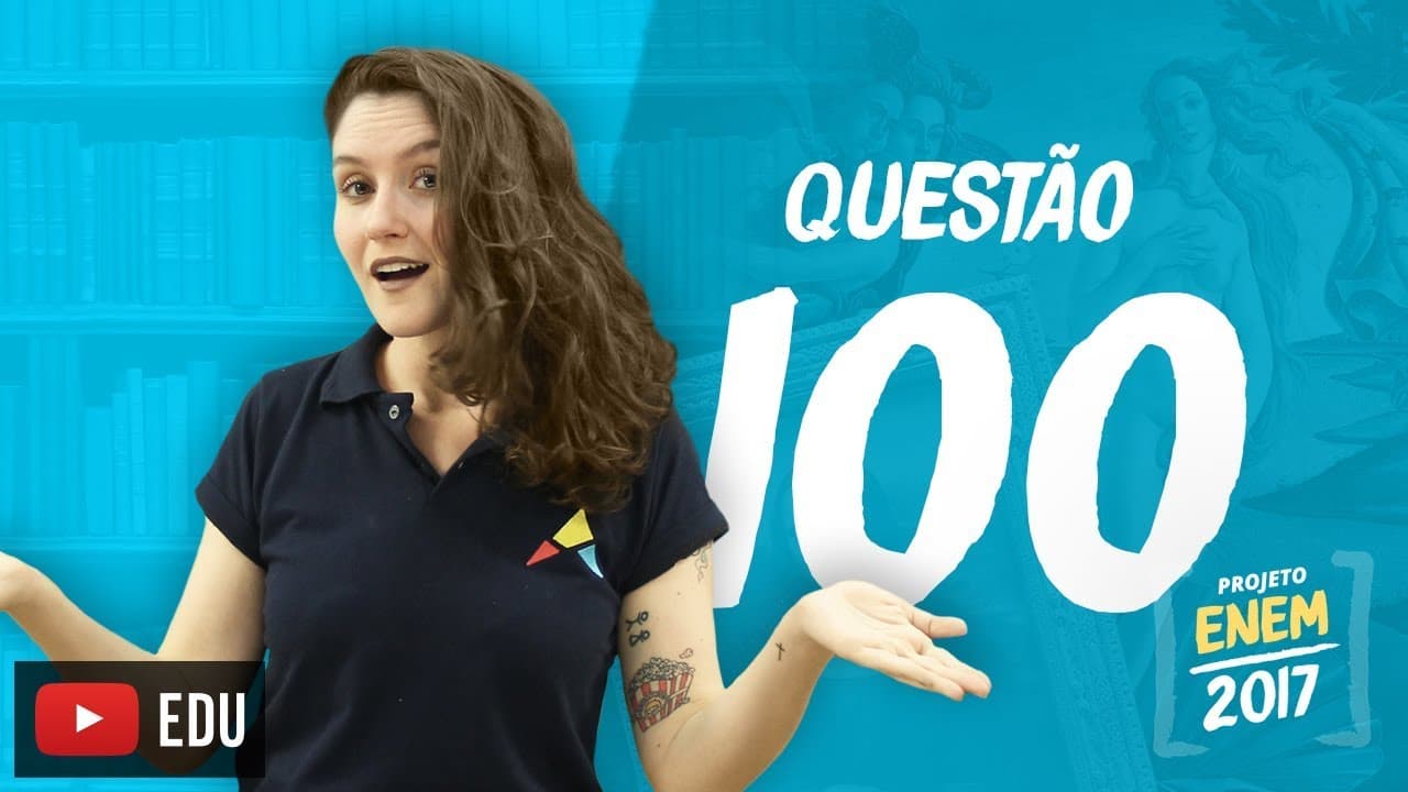 Thumbnail: Enem 2016 - Linguagens | Questão 100 (Caderno Rosa)