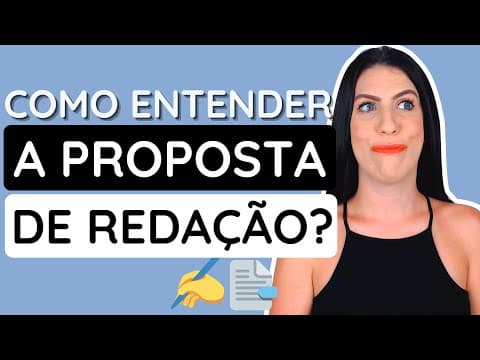 Thumbnail da aula: Técnicas para ler a PROPOSTA de redação + ANÁLISE  de uma