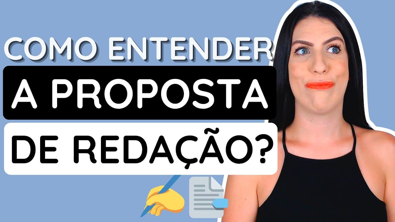 Thumbnail: Técnicas para ler a PROPOSTA de redação + ANÁLISE  de uma