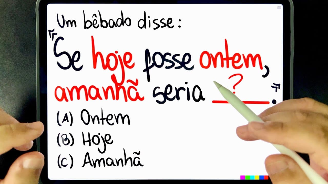 Thumbnail: 🔥 SE BEBER, NÃO CRIE PROBLEMAS DE RACIOCÍNIO LÓGICO MATEMÁTICO… Você consegue resolver?