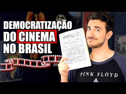 Thumbnail da aula: MINHA REDAÇÃO DO ENEM 2019 (CORRIGIDA): Democratização do Acesso ao CINEMA no Brasil