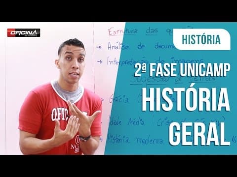 Thumbnail da aula: UNICAMP 2ª Fase - História Geral - Oficina do Estudante