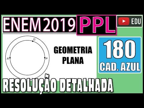 Thumbnail da aula: [ENEM 2019 PPL] 180 📘GEOMETRIA PLANA Uma pista circular delimitada por duas circunferências
