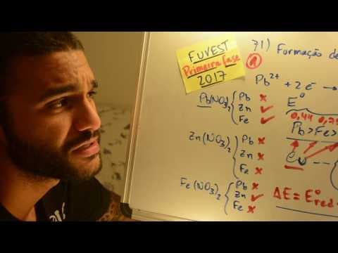 Thumbnail da aula: Potencial OXIDAÇÃO FUVEST 2017 - Química 71 - Pilha - 1ª fase Prova V - Aulas A+ Resolve