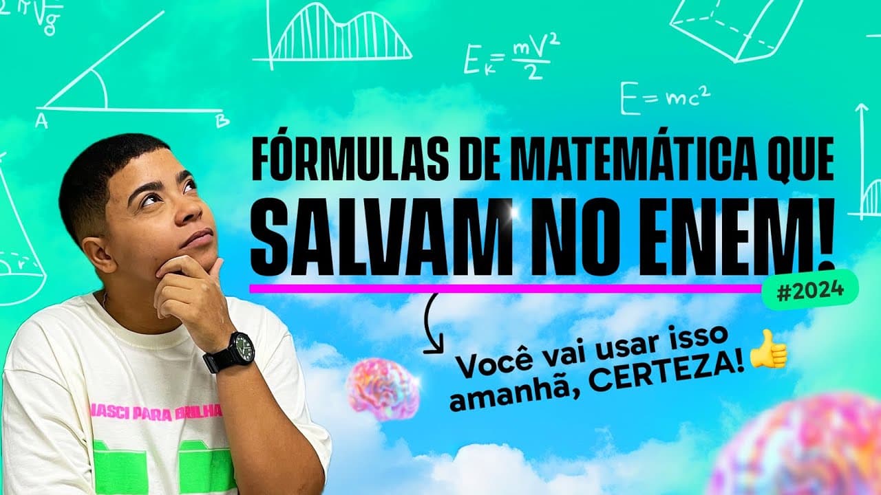 Thumbnail: Fórmulas de Matemática para Usar no ENEM Amanhã