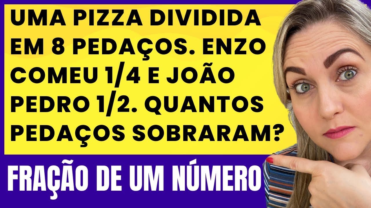 Thumbnail: EXERCÍCIO NA PRÁTICA SOBRE FRAÇÃO DE UMA QUANTIDADE!!!