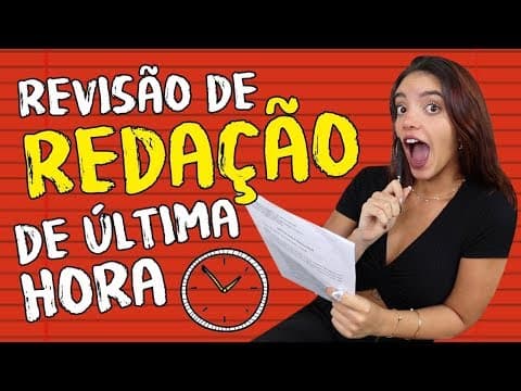 Thumbnail da aula: REDAÇÃO PARA O ENEM 2019 - REVISÃO RÁPIDA! (Débora Aladim)
