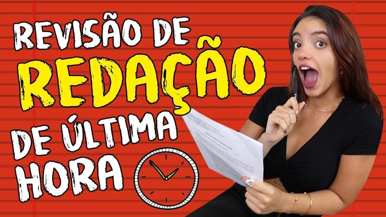 Thumbnail: REDAÇÃO PARA O ENEM 2019 - REVISÃO RÁPIDA! (Débora Aladim)
