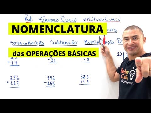 Thumbnail da aula: FÁCIL e RÁPIDO | NOMENCLATURARA DAS OPERAÇÕES BÁSICAS