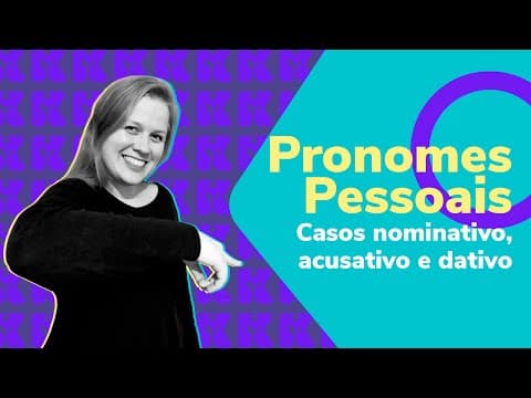 Thumbnail da aula: Pronomes pessoais nos casos nominativo, acusativo e dativo | Alemão | Aula #51