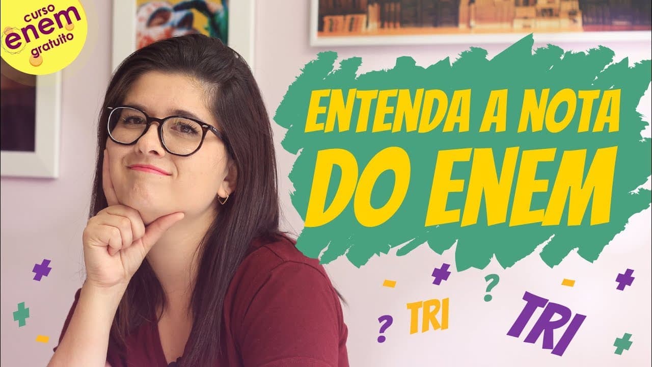 Thumbnail: COMO É CALCULADA A NOTA DO ENEM? Entenda a TRI: Teoria da Resposta ao Item
