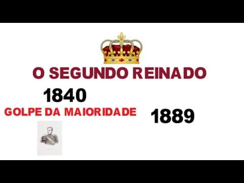 Thumbnail da aula: O MELHOR RESUMO SOBRE o Segundo Reinado 1840 -1889 - D. PEDRO II