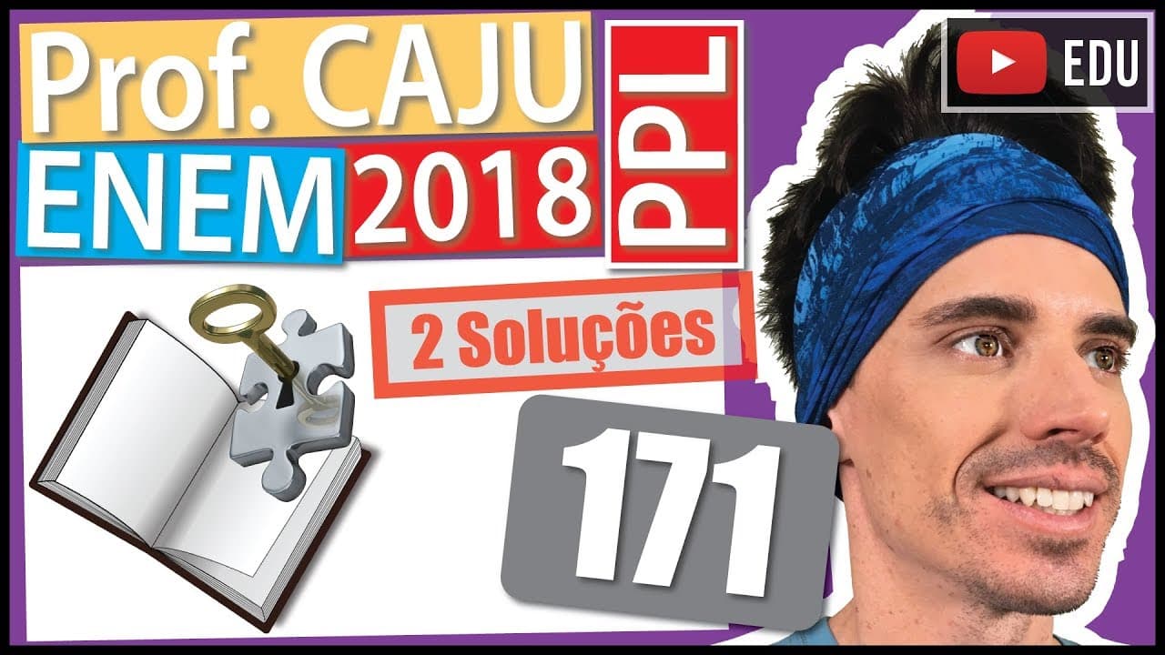 Thumbnail: [ENEM 2018 PPL] 171 📓 ÁLGEBRA Em certa página de um livro foi anotada uma senha. Para se descobrir