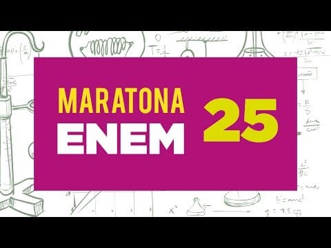 Thumbnail da aula: Maratona ENEM - Dica 25 - Óptica - fenômenos ondulatórios - refração da luz