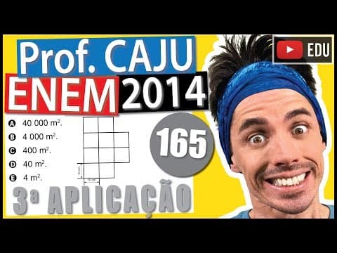Thumbnail da aula: [ENEM 2014 3Ap] 165 📓 ESCALA Um conjunto residencial será construído em um terreno que está