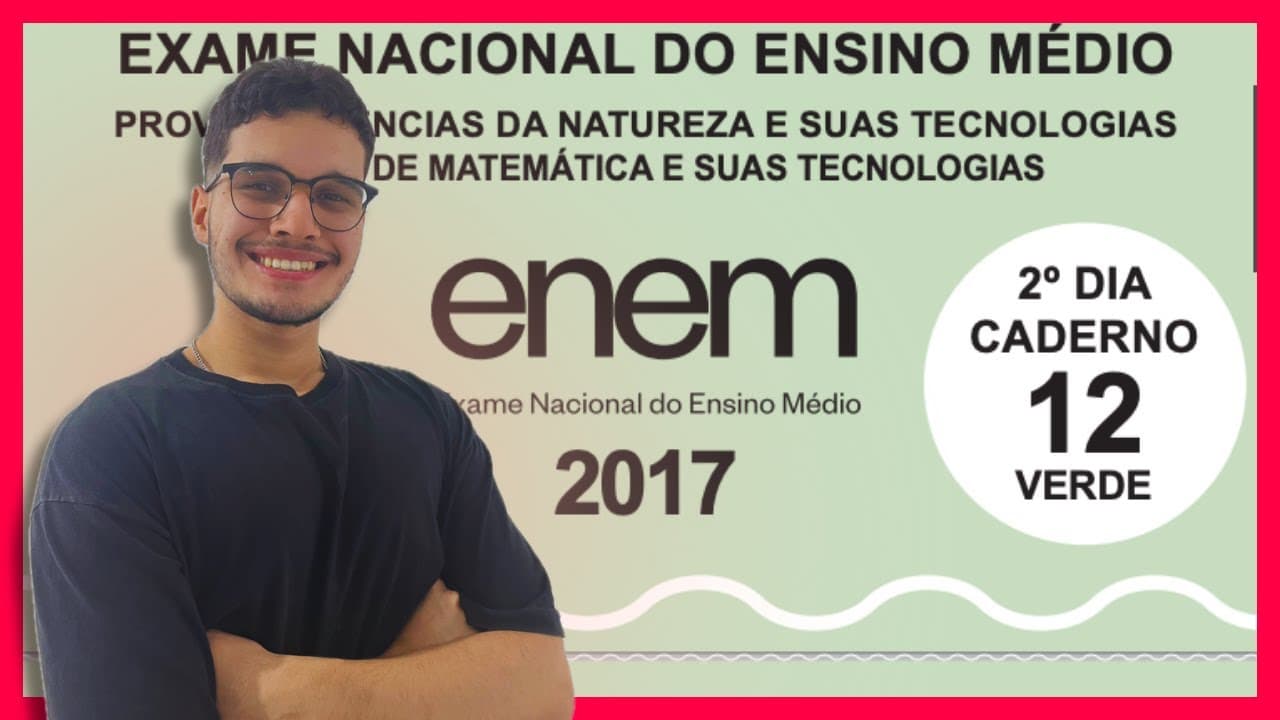 Thumbnail: ENEM 2017 LIBRAS - MATEMÁTICA: Resolução Completa! (🧠 Monitor Memorize José Guilherme)