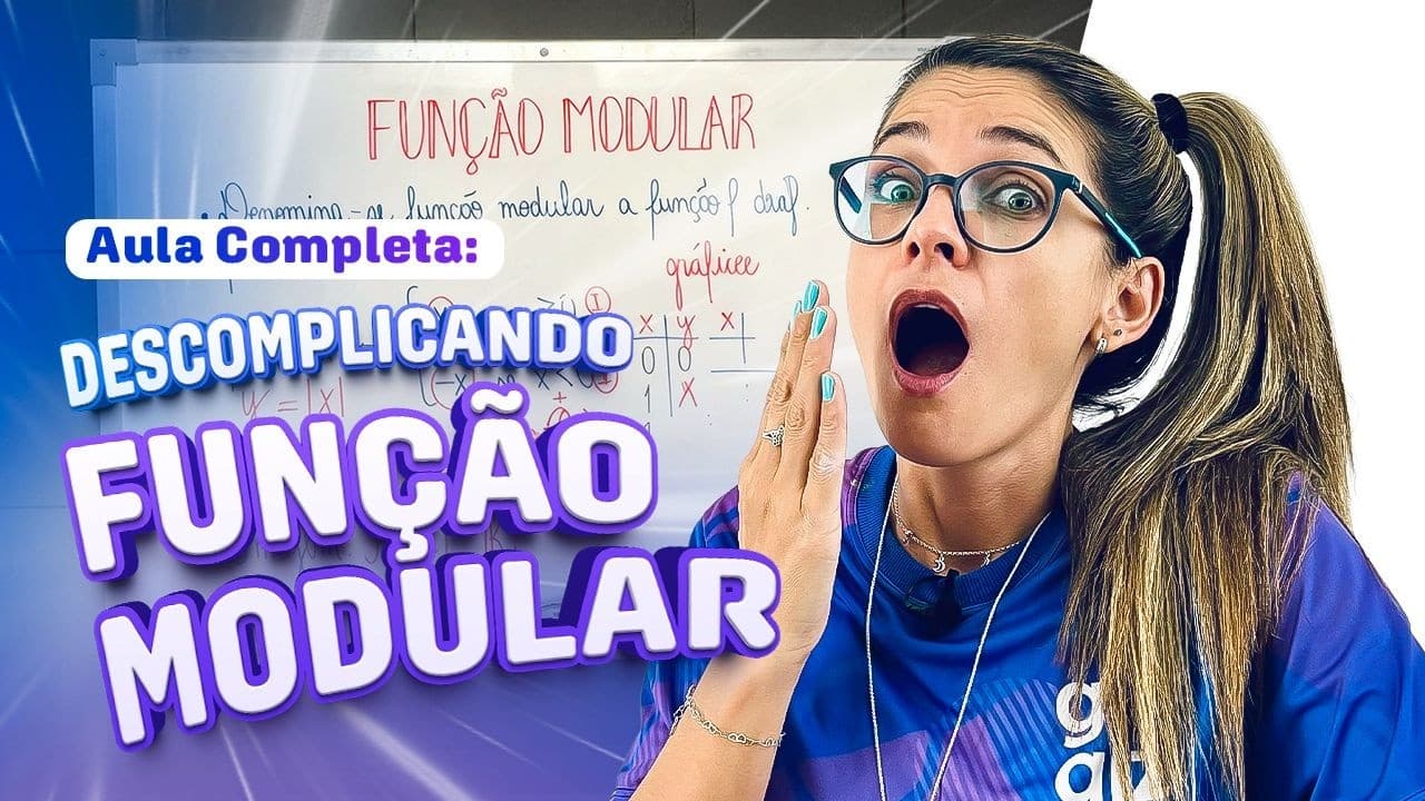 Thumbnail: FUNÇÃO MODULAR: DOMÍNIO, IMAGEM E GRÁFICOS