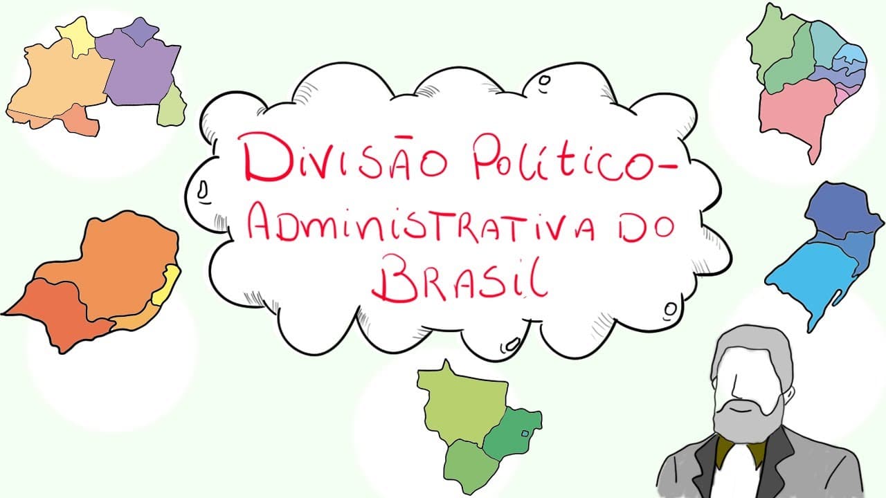 Thumbnail: Divisão Política (administrativa) e Regiões Brasileiras - Geografia