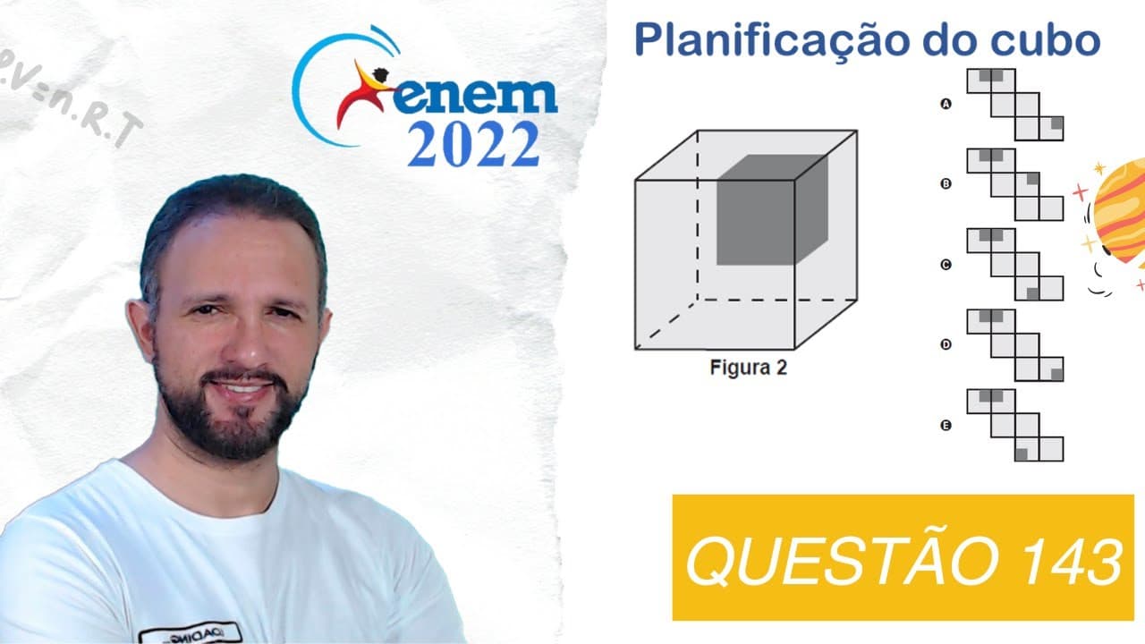 Thumbnail: RESOLUÇÃO DO ENEM 2022 | MATEMÁTICA | CADERNO AZUL - Questão 143