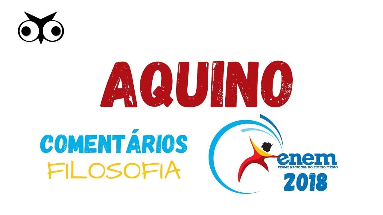 Thumbnail: Questões de Filosofia - ENEM 2018 - Tomás de Aquino