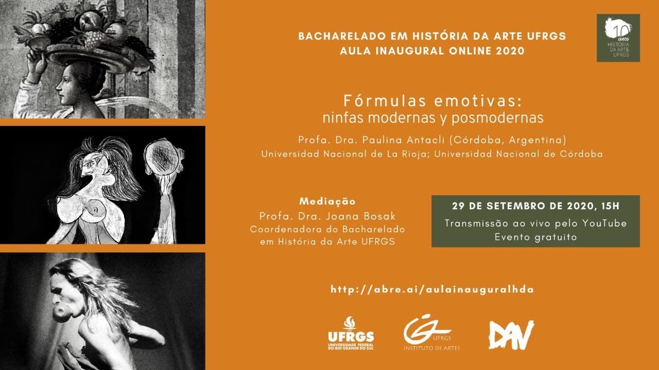 Thumbnail: Aula Inaugural 2020 do Bacharelado em História da Arte UFRGS