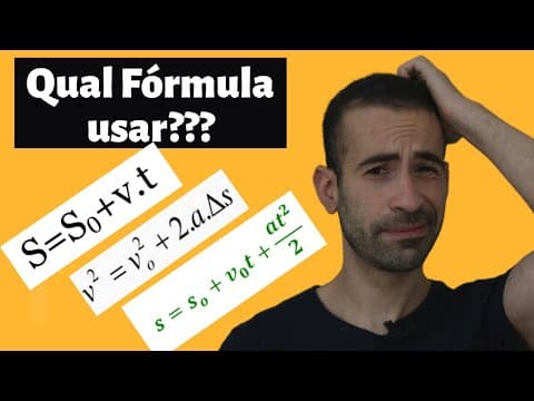 Thumbnail da aula: QUAL FÓRMULA USAR??? - [CINEMÁTICA DO ZERO]