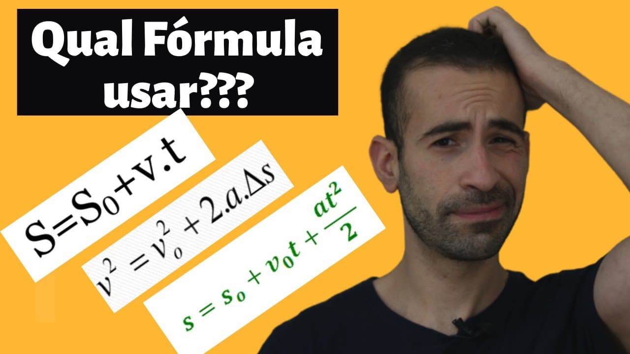Thumbnail: QUAL FÓRMULA USAR??? - [CINEMÁTICA DO ZERO]