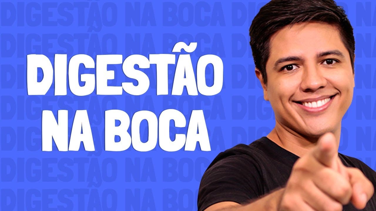 Thumbnail: Digestão na Boca - Prof. Kennedy ramos.
