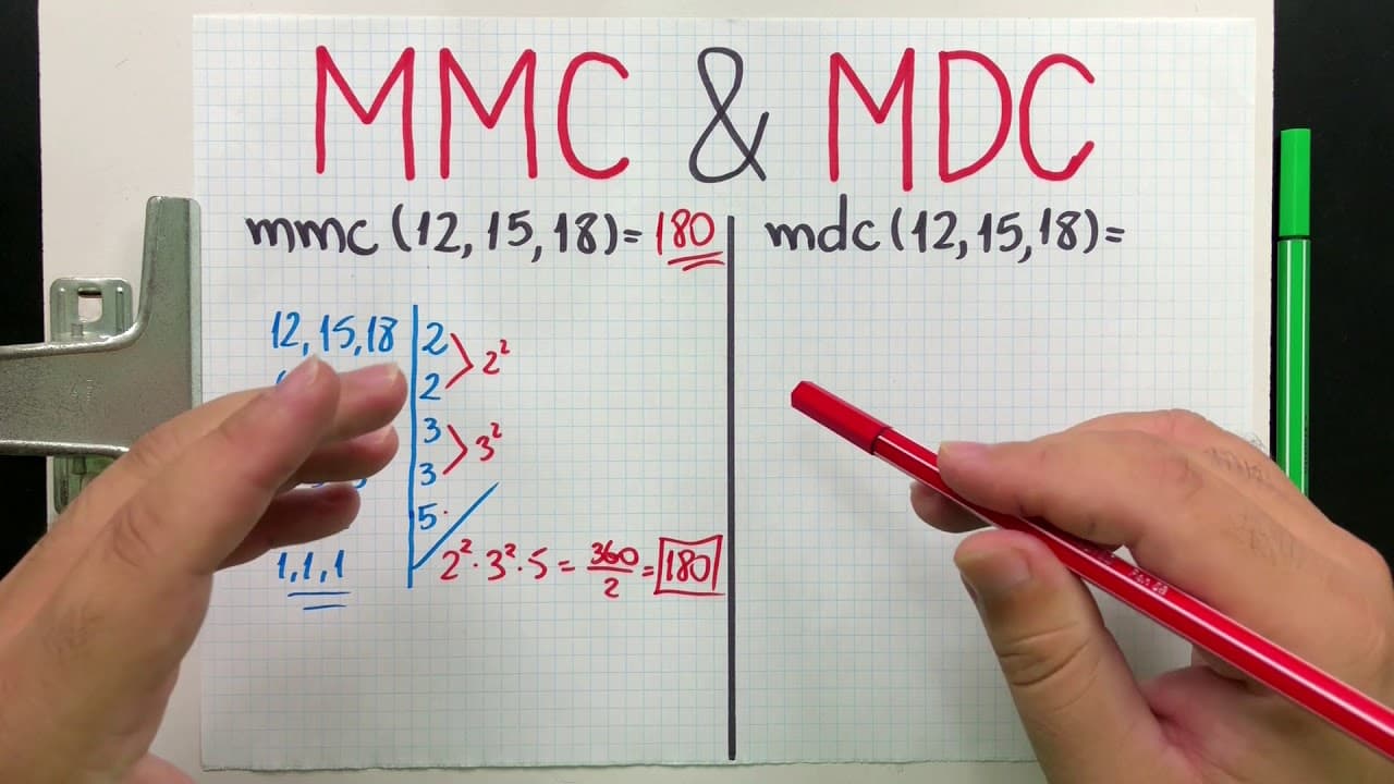 Thumbnail: DICA 27 - MMC e MDC Simples e Fácil (mínimo múltiplo comum e máximo divisor comum)