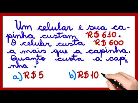 Thumbnail da aula: CONSEGUE RESOLVER?? PROBLEMA DO CELULAR E SUA CAPINHA!!