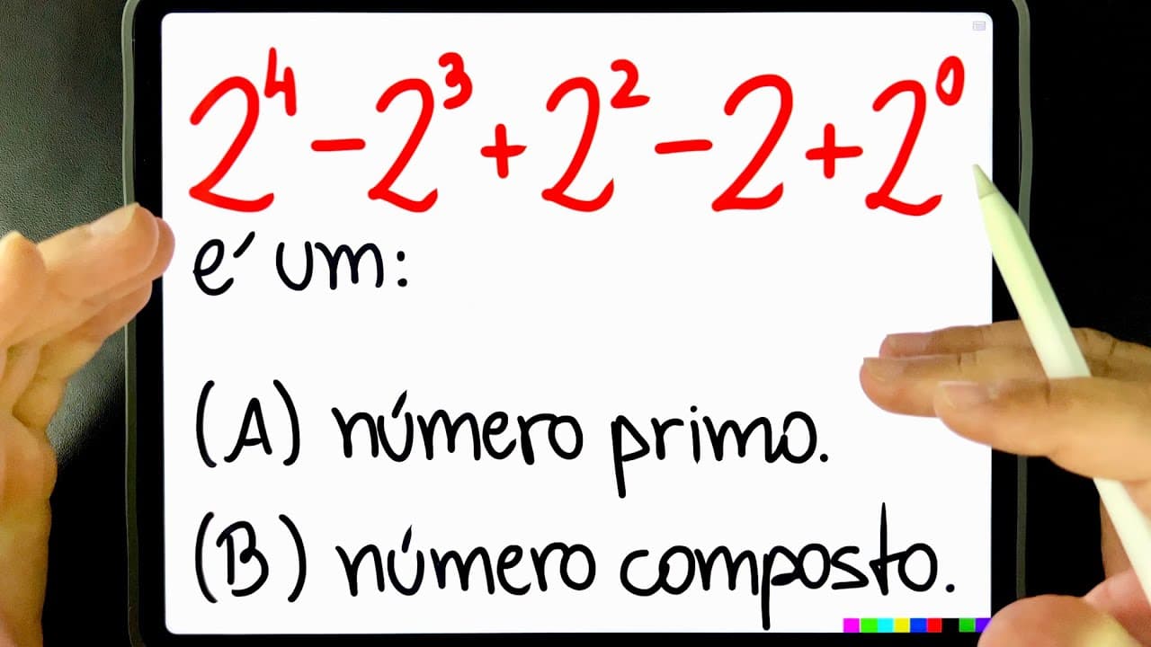Thumbnail: 🔥 Soma de POTÊNCIAS DE 2 que NINGUÉM SABE FAZER! 😱 Você consegue resolver?