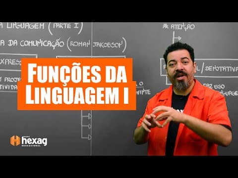 Thumbnail da aula: FUNÇÕES DA LINGUAGEM I – Emotiva, Referencial e Apelativa ou Conativa