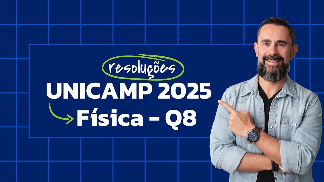 Thumbnail: Física Todo Dia - Unicamp 2025 - Questão 8